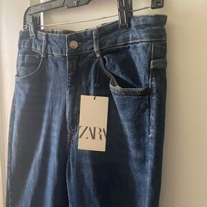 NEW Zara Mini Flare Jeans Size 10